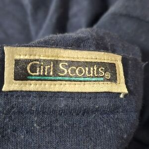 Navy Official Girl Scouts Long Sleeved V-neck T-shirt